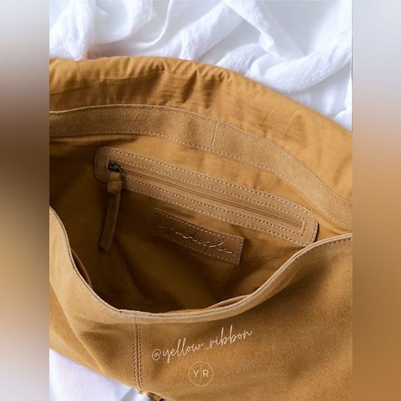 🆕 FREE PEOPLE Sandino Suede Messenger Bag - Picture 3 of 5